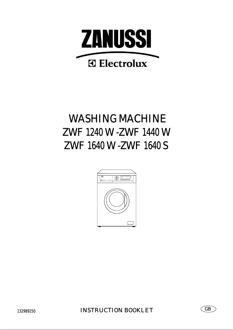 Page 1 de la notice Manuel utilisateur Zanussi-Electrolux ZWF 1440