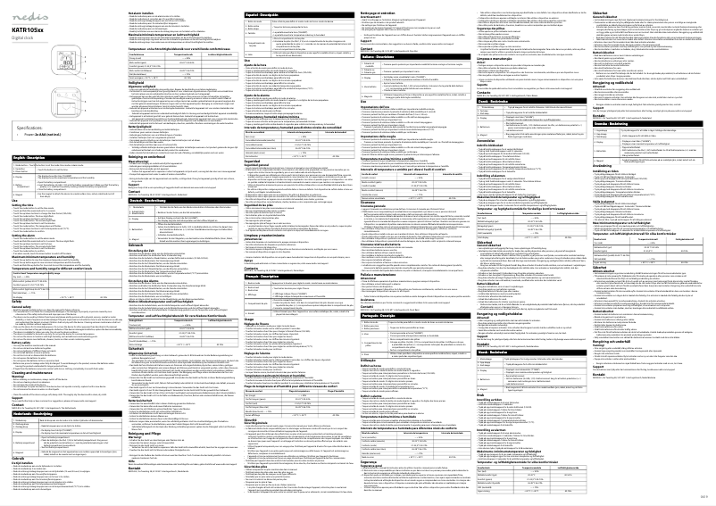 Image de la première page du manuel de l'appareil KATR105SI