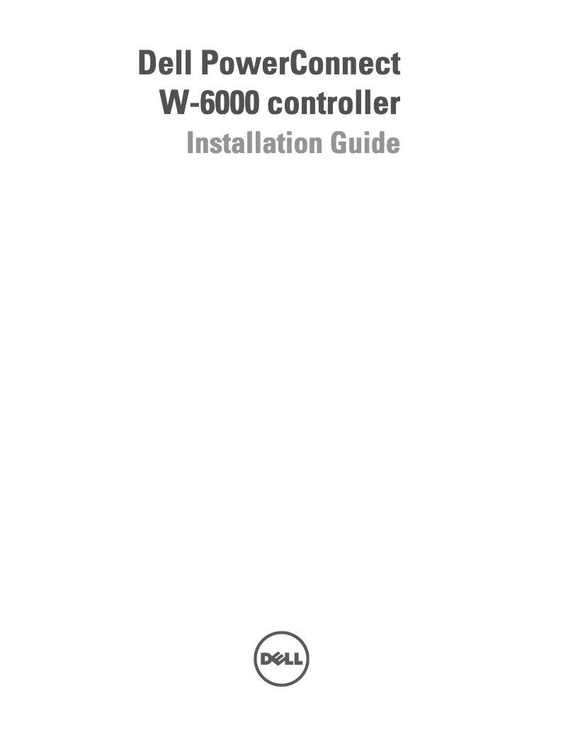 Image de la première page du manuel de l'appareil W-6000