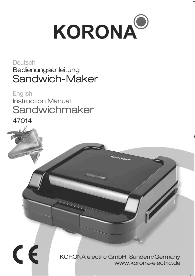 Page n°1 - Manuel utilisateur Korona 47014