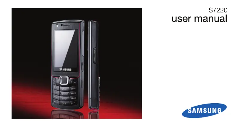 Image de la première page du manuel de l'appareil Ultra Classic GT-S7220