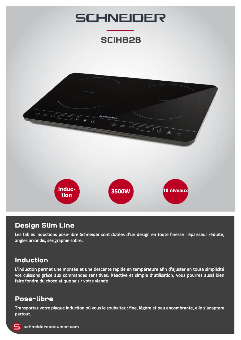 Image de la première page du manuel de l'appareil SCIH82B