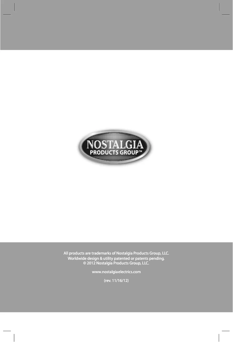 Page n°1 - Manuel utilisateur Nostalgia ICM700