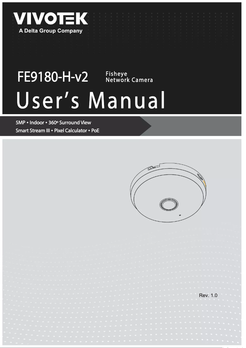 Image de la première page du manuel de l'appareil FE9180-H-v2