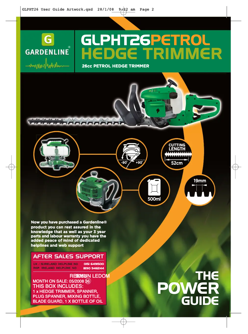 Página 1 del manual Manual de usuario Gardenline GLPHT 26