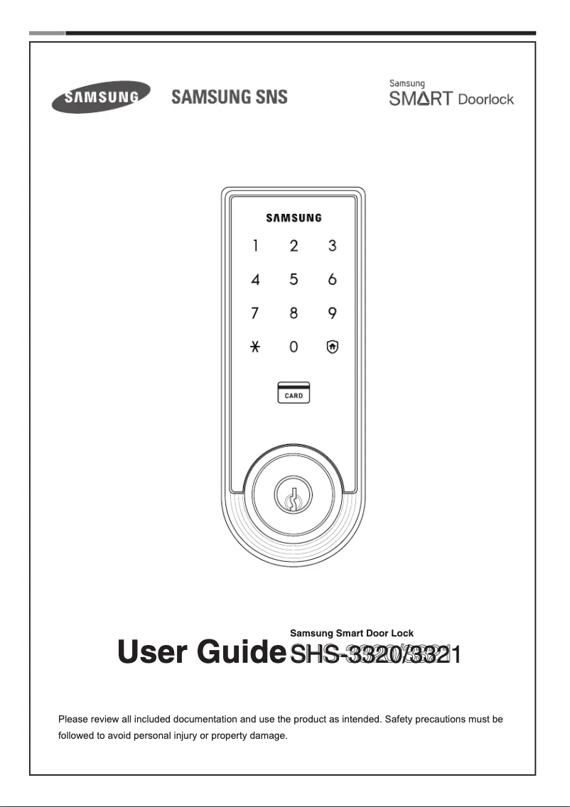 Page 1 de la notice Manuel utilisateur Samsung SHS-3321