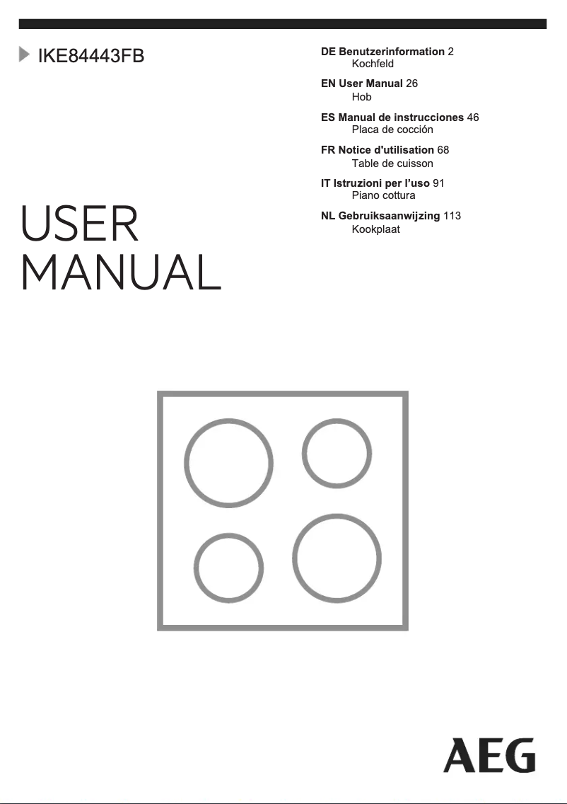 Image de la première page du manuel de l'appareil IKE84443FB