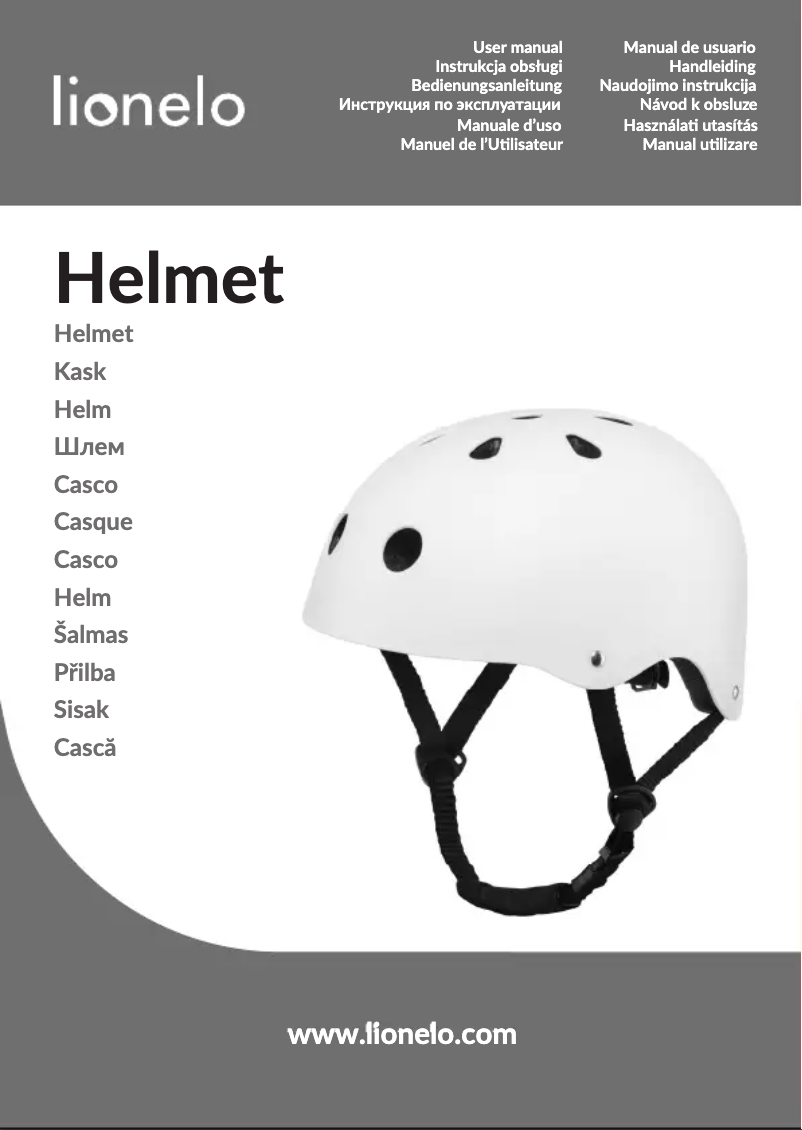 Image de la première page du manuel de l'appareil Helmet