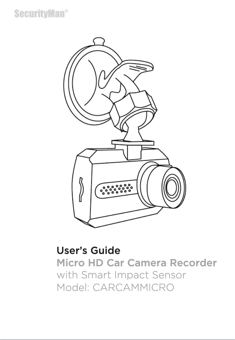 Image de la première page du manuel de l'appareil CARCAMMICRO