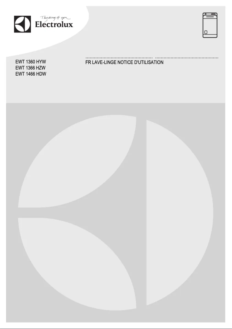 Page n°1 - Manuel utilisateur Electrolux EWT1366HZW