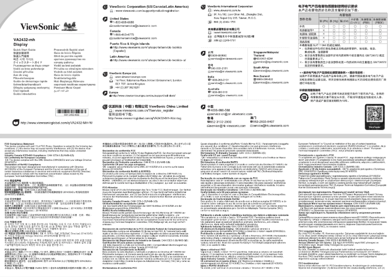 Image de la première page du manuel de l'appareil VA2432-mh