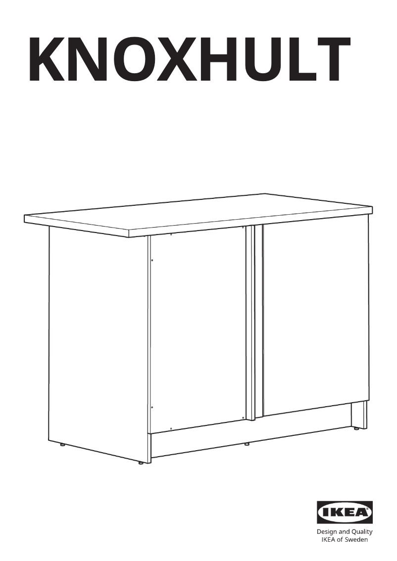 Page 1 de la notice Manuel utilisateur Ikea KNOXHULT 703.722.71