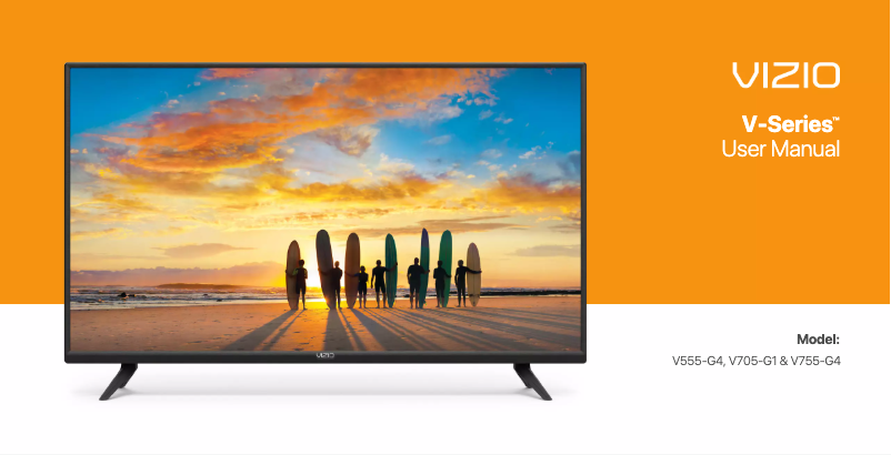 Page 1 de la notice Manuel utilisateur VIZIO V605-H3