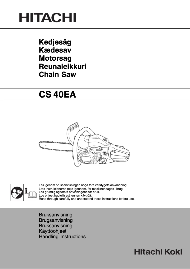 Page n°1 - Manuel utilisateur Hitachi CS 40EA