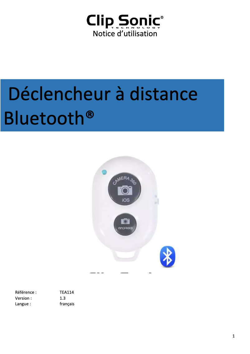 Imagen de la primera página del manual del dispositivo TEA114