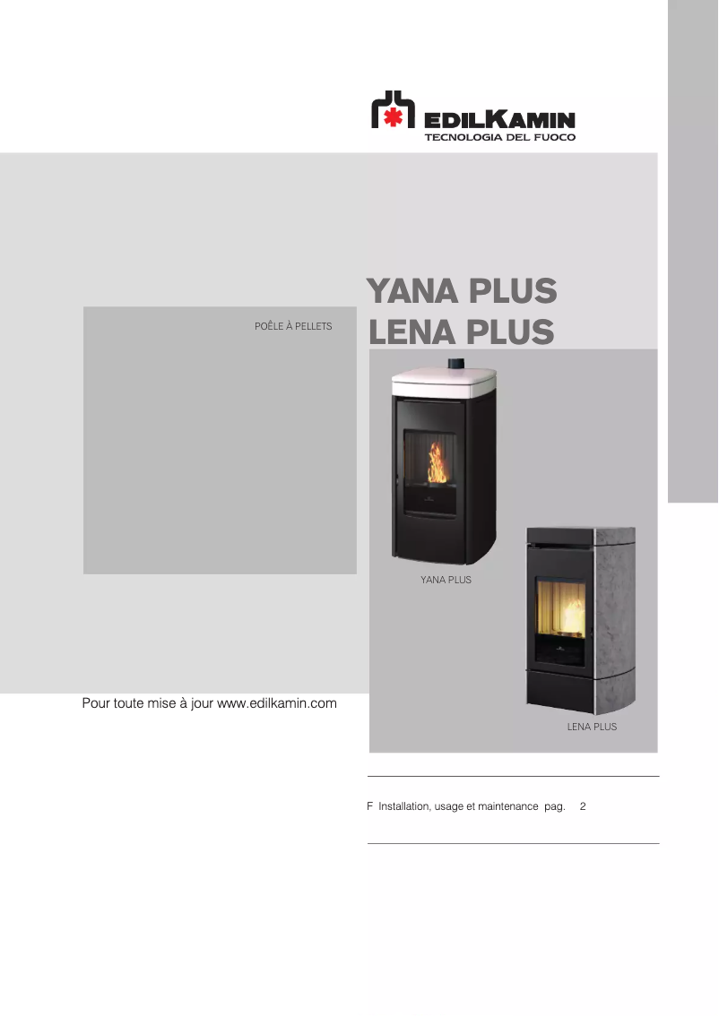 Página 1 del manual Manual de usuario Edilkamin LENA PLUS