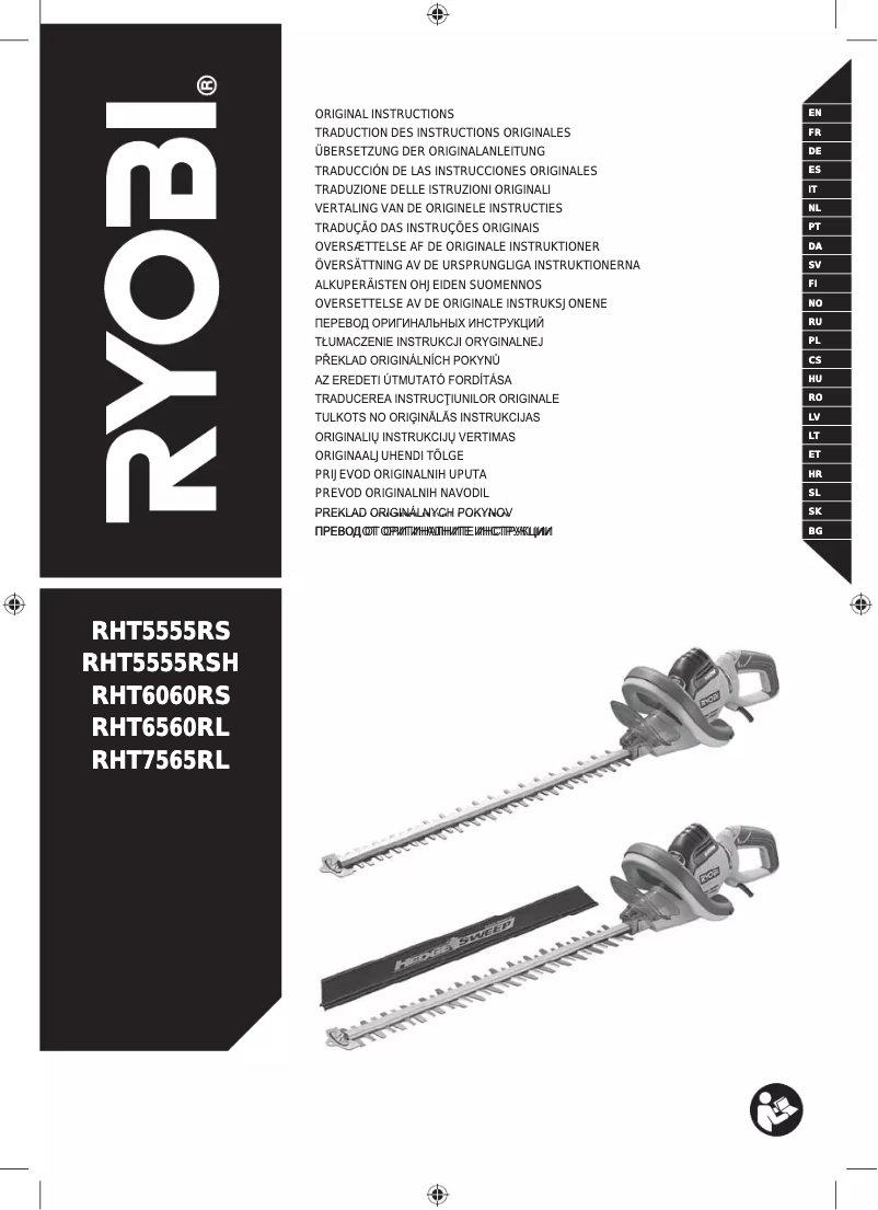 Page 1 de la notice Manuel utilisateur RYOBI RHT7565RL