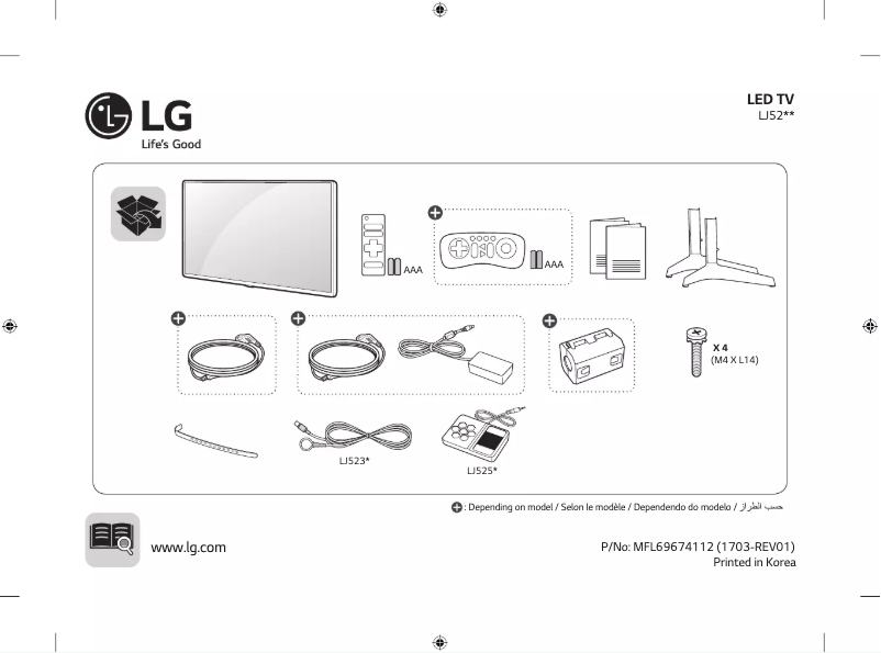 Página 1 del manual Manual de usuario LG 43LJ525T