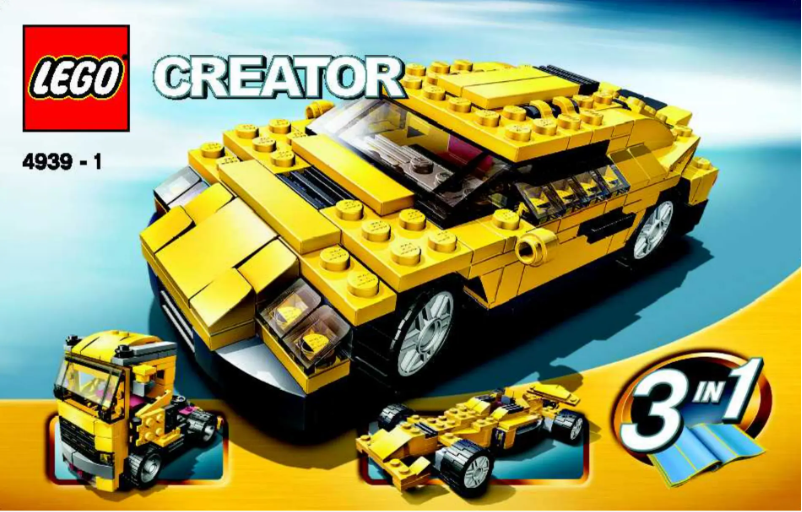 Page n°1 - Manuel utilisateur Lego Creator 4939