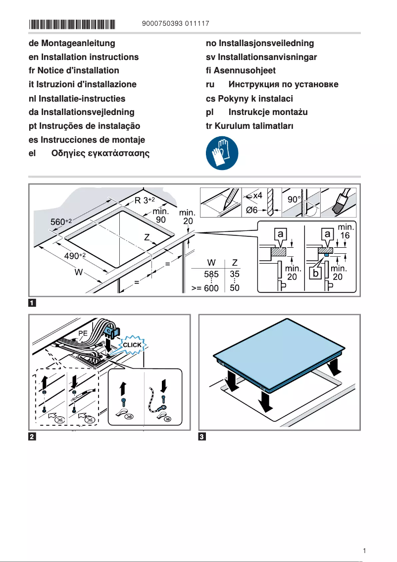 Page n°1 - Instructions / montage Constructa CM31054