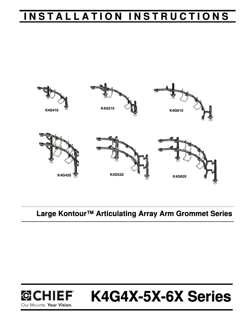 Page 1 de la notice Manuel utilisateur Chief K4G420B
