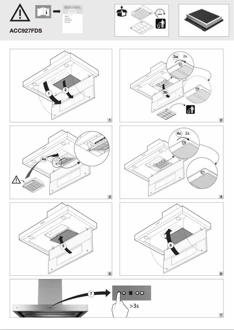 Page 1 de la notice Manuel utilisateur Pelgrim ACC927FDS