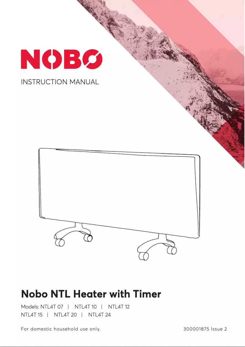 Page n°1 - Manuel utilisateur Nobo NTL4T10-FS40