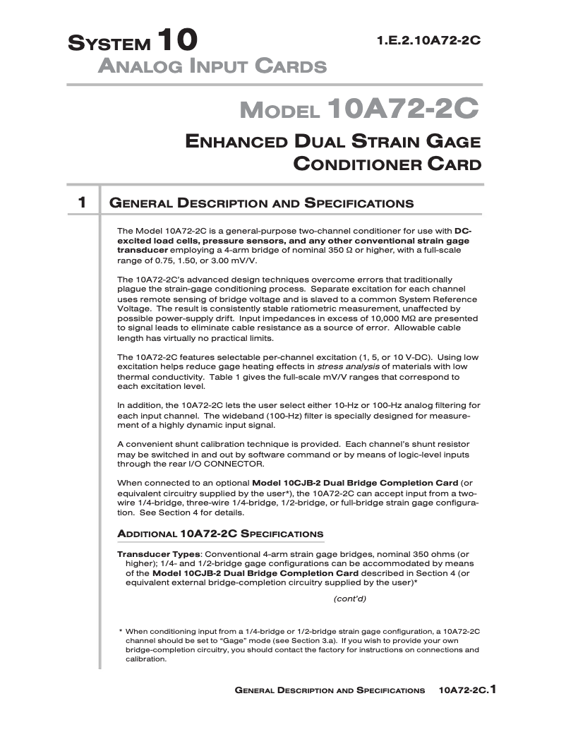 Image de la première page du manuel de l'appareil 10A72-2C