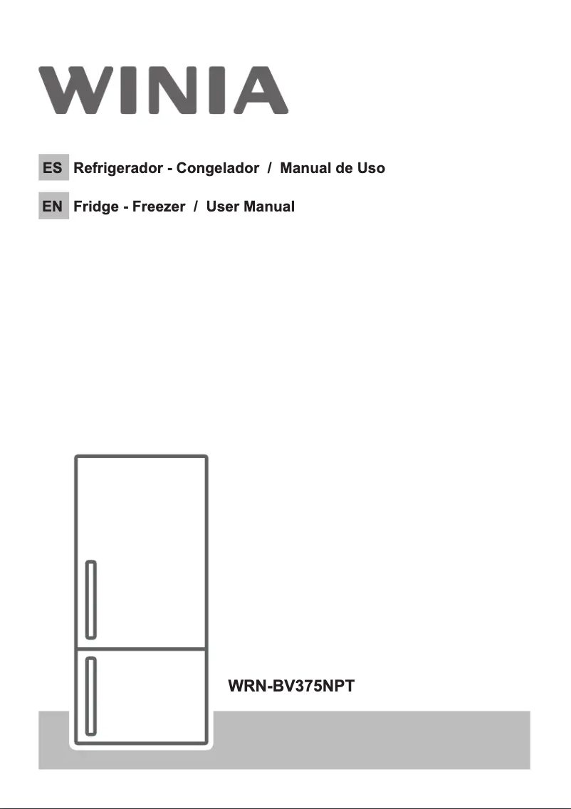 Page 1 de la notice Manuel utilisateur Winia WRN-BV375NPT