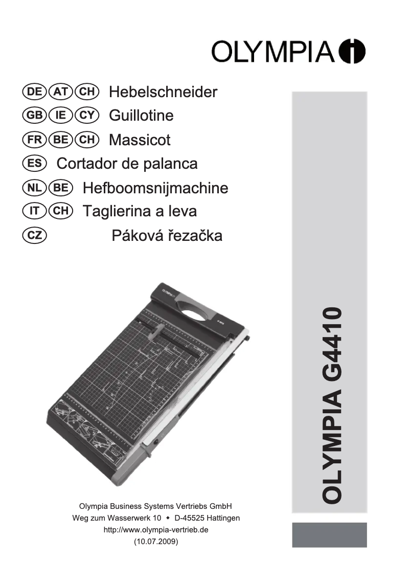 Página 1 del manual Manual de usuario Olympia G 4410