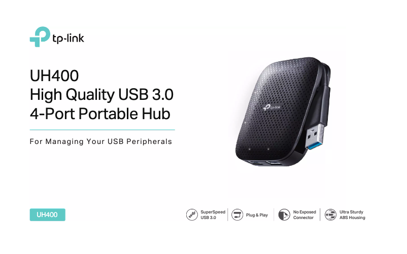 Página 1 del manual Ficha técnica TP-Link UH400