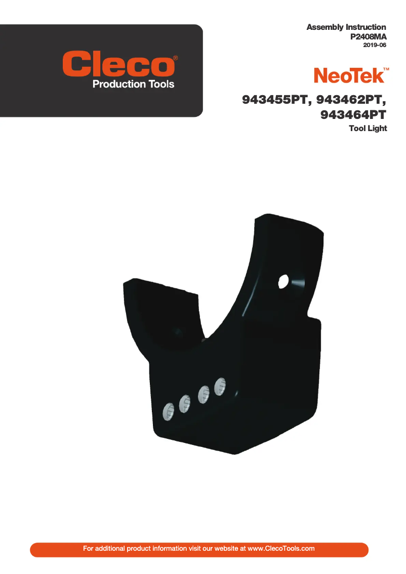 Page n°1 - Manuel utilisateur Cleco NeoTek 943462PT