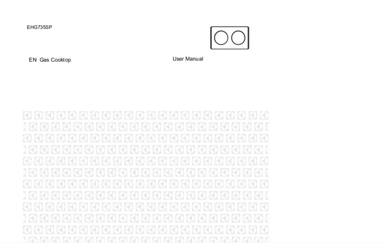 Page n°1 - Manuel utilisateur Electrolux EHG735SP