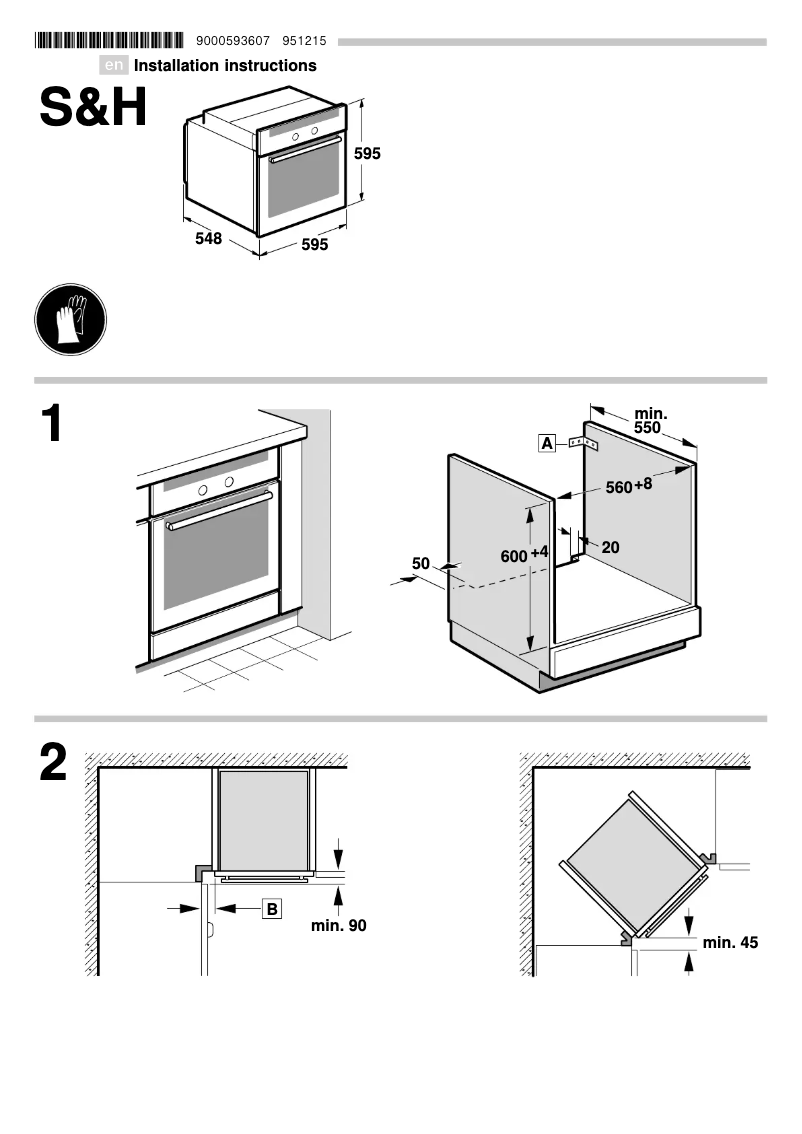 Page 1 de la notice Guide d'installation Neff B44M42N3GB