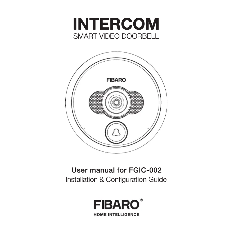 Page 1 de la notice Manuel utilisateur Fibaro FGIC-001