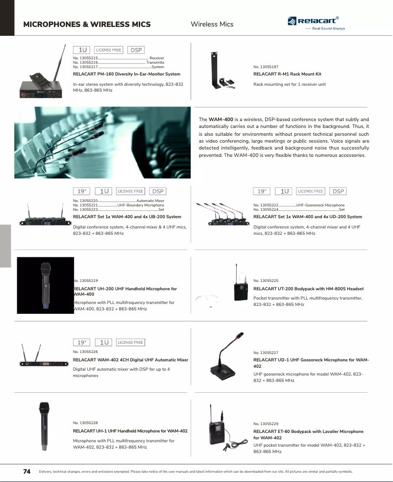Page 1 de la notice Catalogue Relacart ET-60