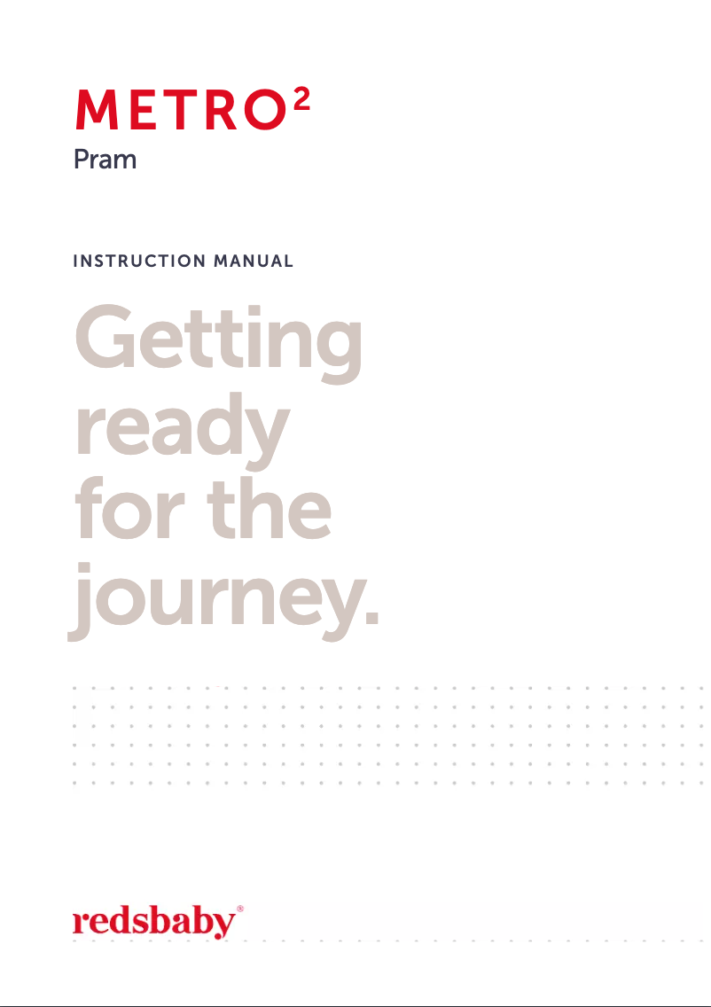 Page 1 de la notice Manuel utilisateur Redsbaby METRO 2