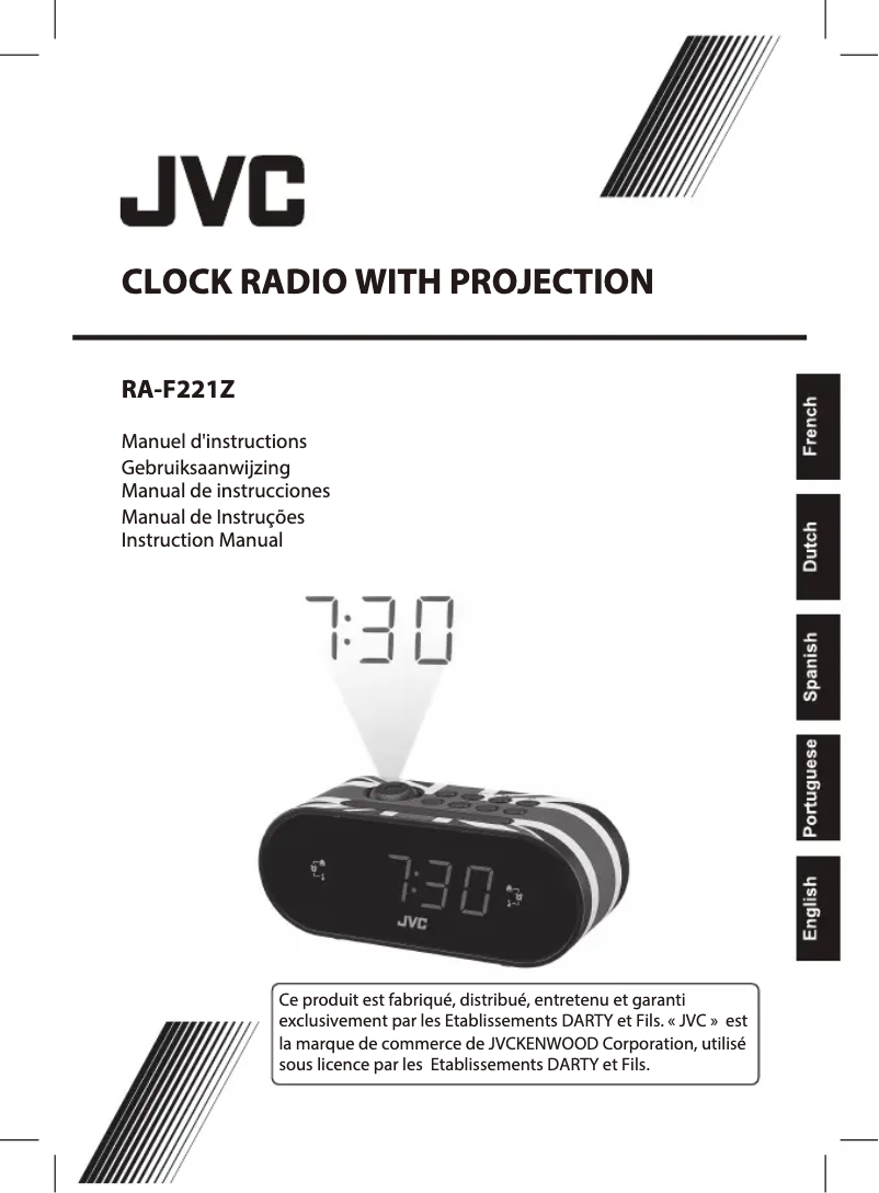 Page 1 de la notice Manuel utilisateur JVC RA-F221Z
