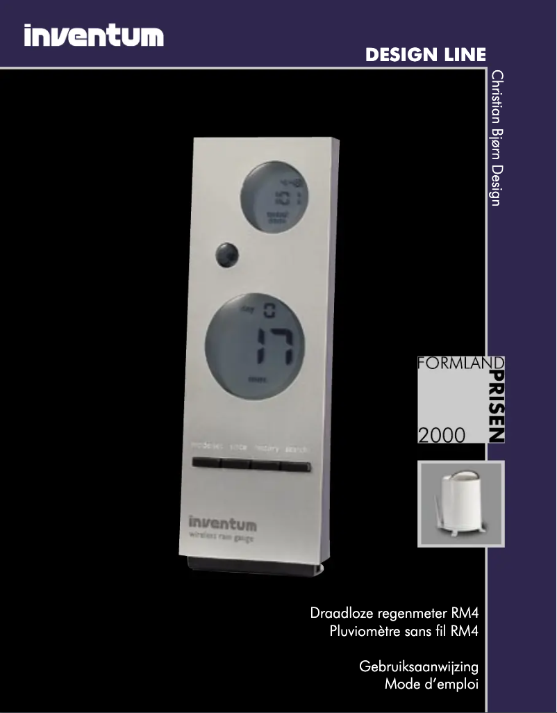 Page n°1 - Manuel utilisateur Inventum RM4