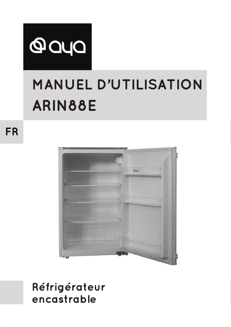 Image de la première page du manuel de l'appareil ARIN88E