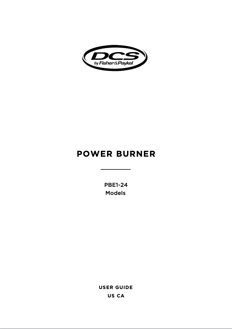 Page n°1 - Manuel utilisateur DCS PBE1-24