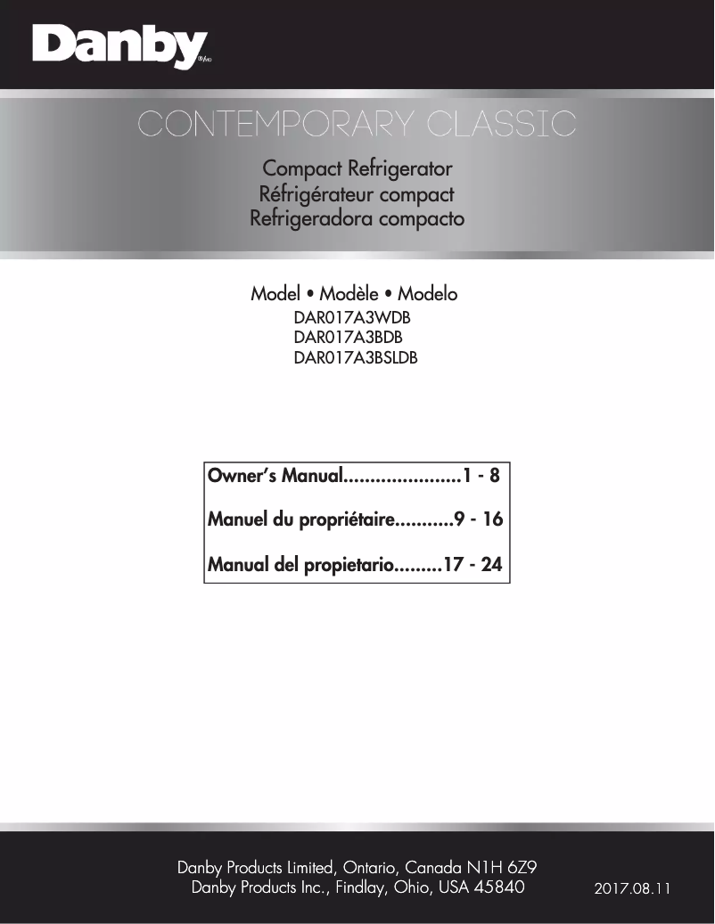Imagen de la primera página del manual del dispositivo DAR026A2BSLDB