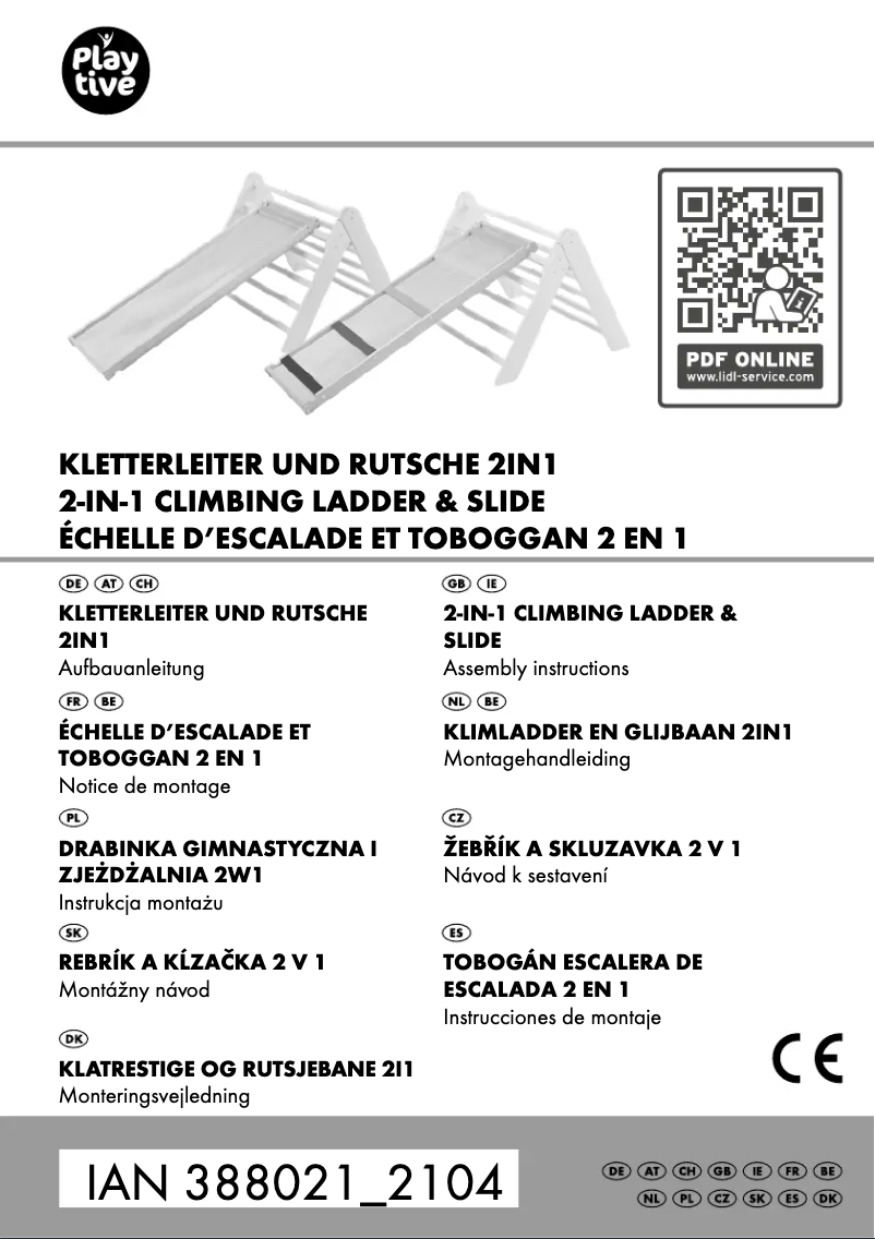 Page 1 de la notice Manuel utilisateur Playtive IAN 388021