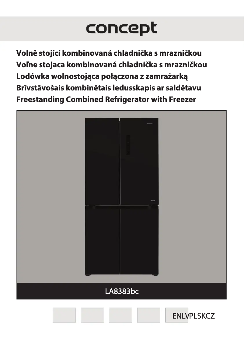 Page 1 de la notice Manuel utilisateur Concept LA8383BC