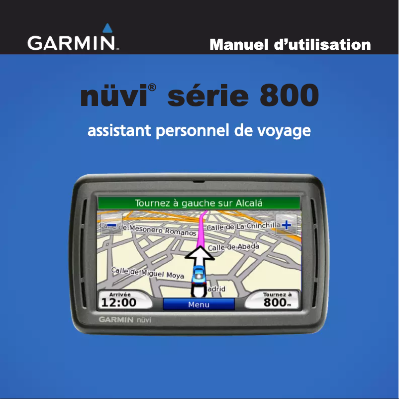 Page 1 de la notice Manuel utilisateur Garmin nüvi 860