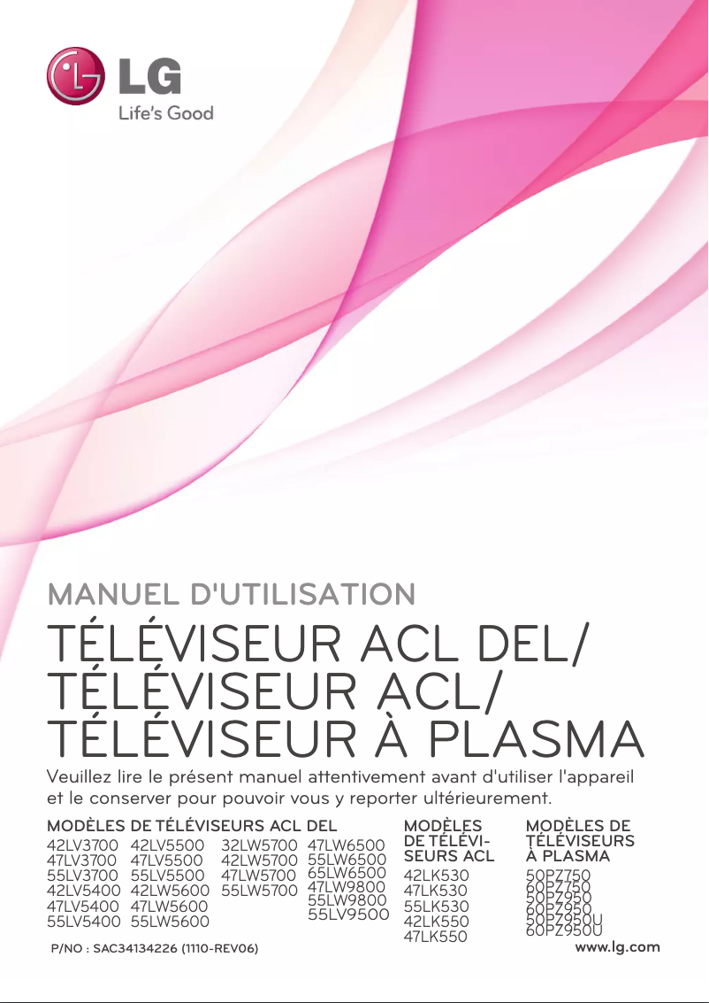 Page n°1 - Manuel utilisateur LG 47LW5600