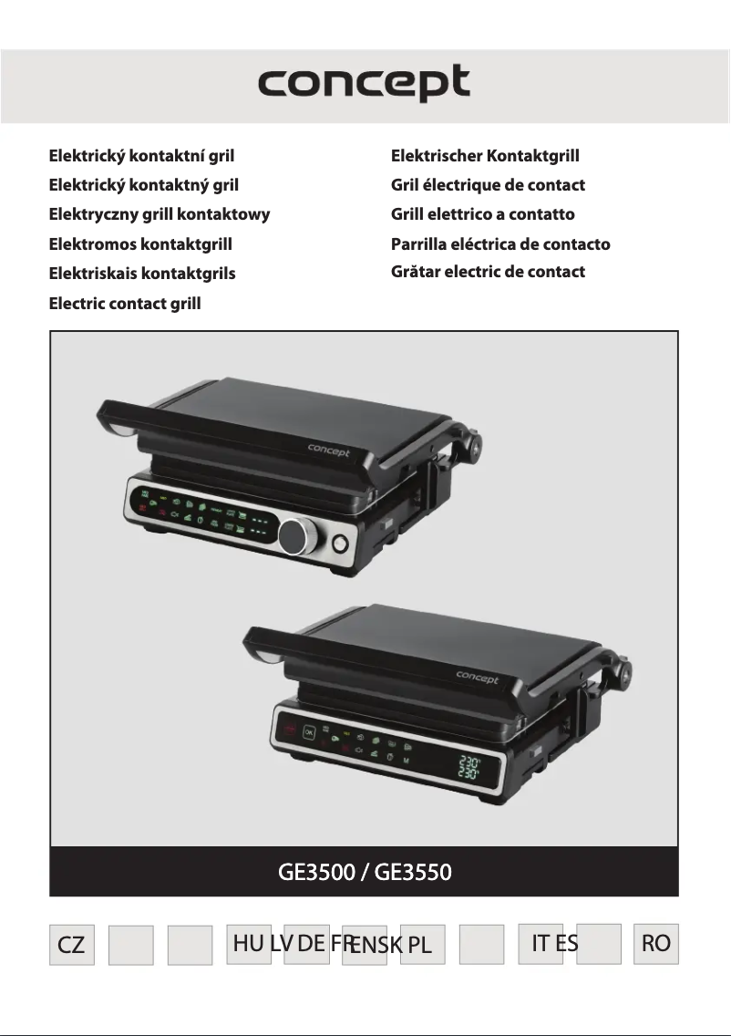 Page n°1 - Manuel utilisateur Concept GE3550