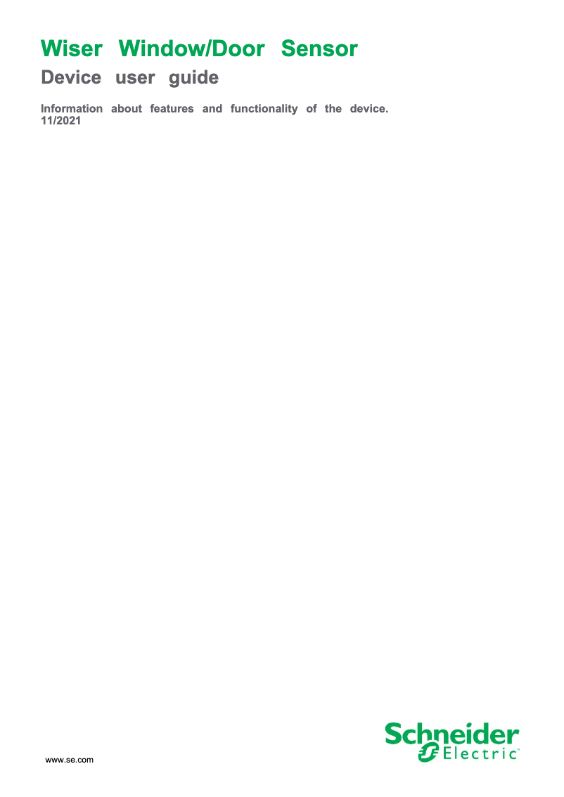 Page 1 de la notice Manuel utilisateur Schneider CCT591011