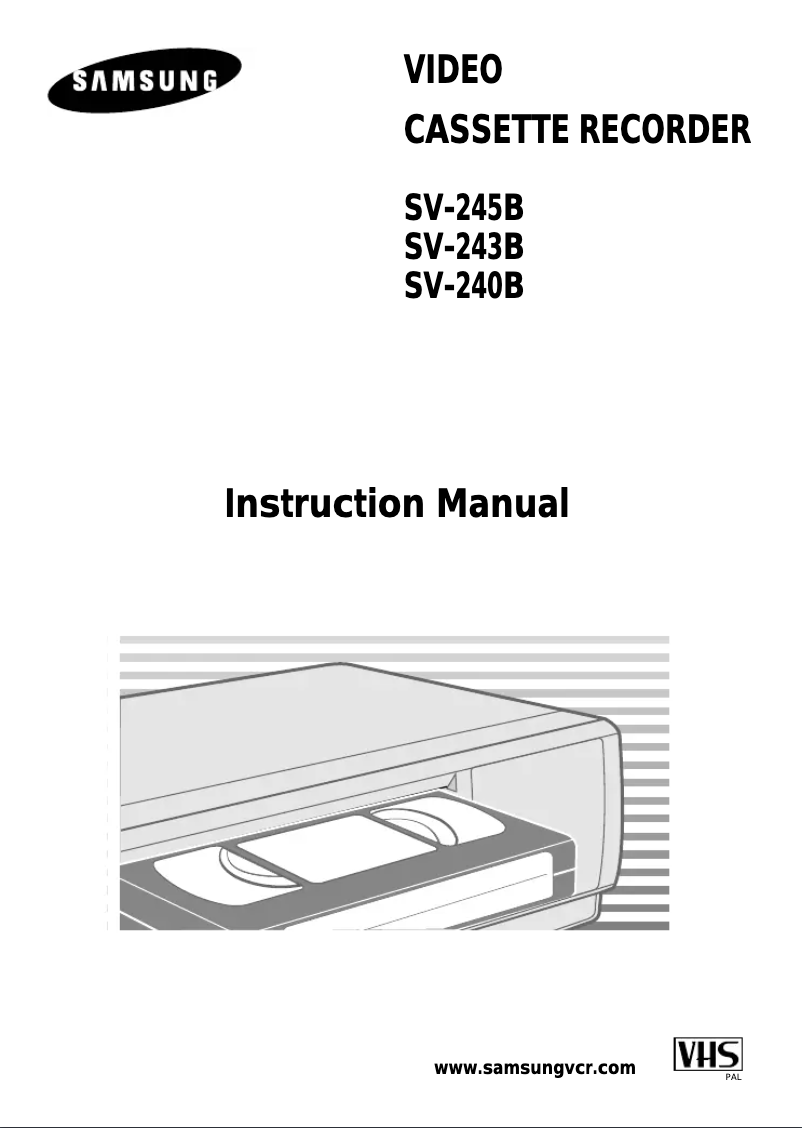 Page 1 de la notice Manuel utilisateur Samsung SV-243B