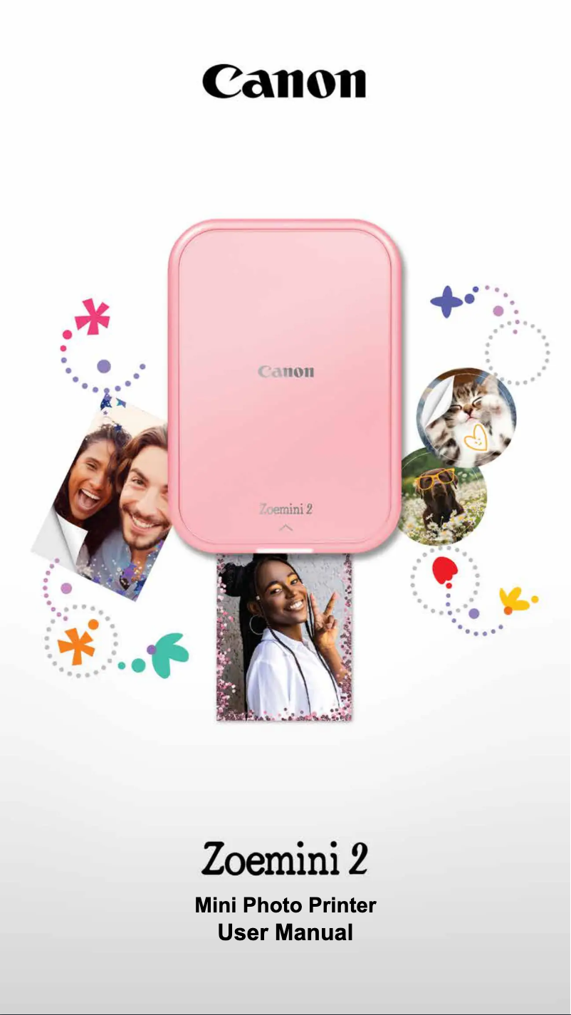 Page 1 de la notice Manuel utilisateur Canon Zoemini 2